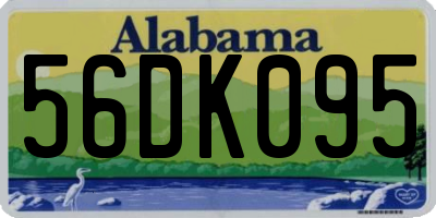 AL license plate 56DK095