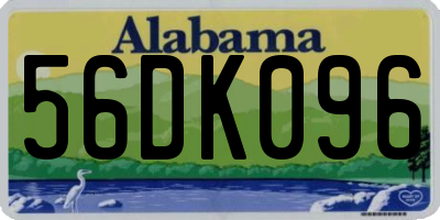 AL license plate 56DK096