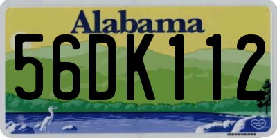 AL license plate 56DK112