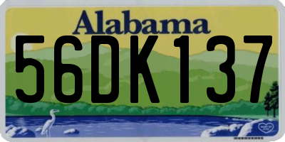 AL license plate 56DK137