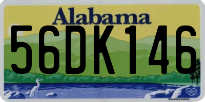 AL license plate 56DK146