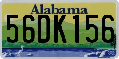AL license plate 56DK156