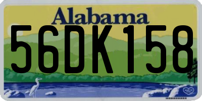 AL license plate 56DK158