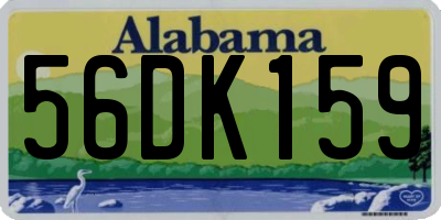 AL license plate 56DK159