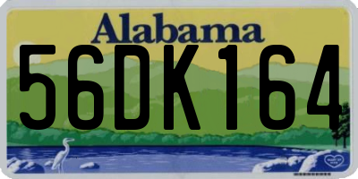 AL license plate 56DK164