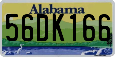 AL license plate 56DK166