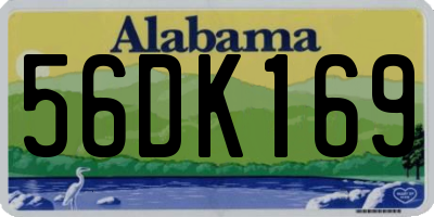 AL license plate 56DK169