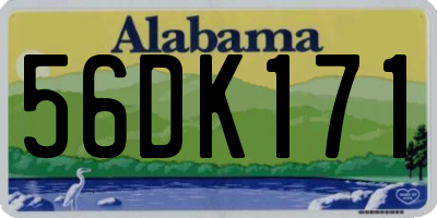 AL license plate 56DK171