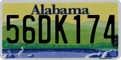 AL license plate 56DK174