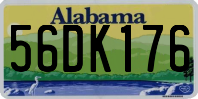 AL license plate 56DK176