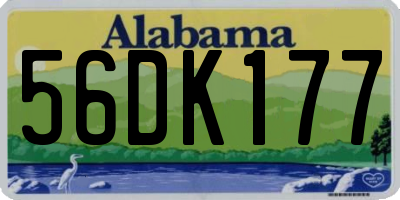 AL license plate 56DK177