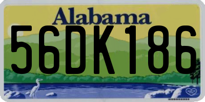 AL license plate 56DK186