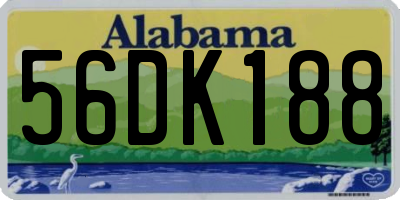 AL license plate 56DK188