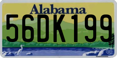 AL license plate 56DK199