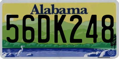 AL license plate 56DK248