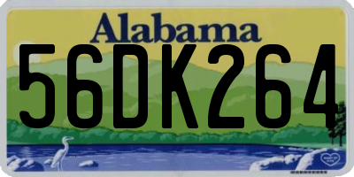 AL license plate 56DK264