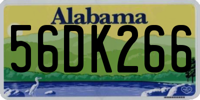 AL license plate 56DK266