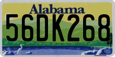 AL license plate 56DK268