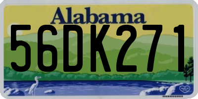 AL license plate 56DK271