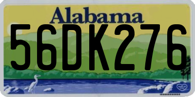 AL license plate 56DK276