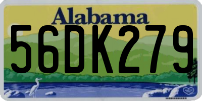 AL license plate 56DK279
