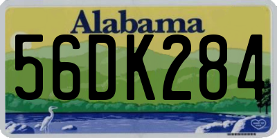 AL license plate 56DK284