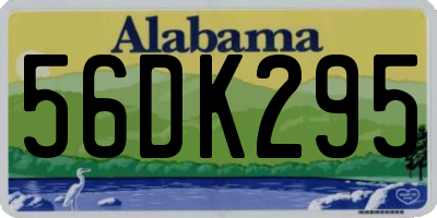 AL license plate 56DK295
