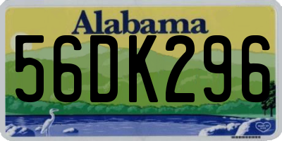 AL license plate 56DK296