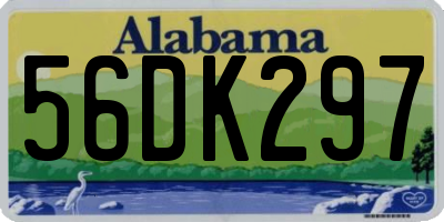 AL license plate 56DK297