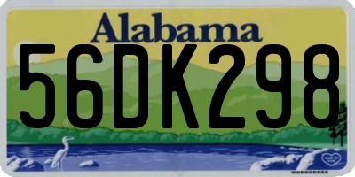 AL license plate 56DK298