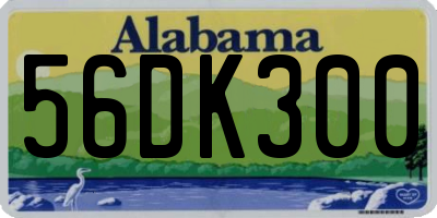 AL license plate 56DK300