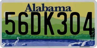 AL license plate 56DK304