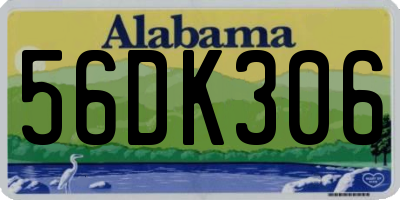 AL license plate 56DK306