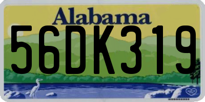 AL license plate 56DK319