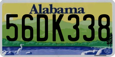 AL license plate 56DK338