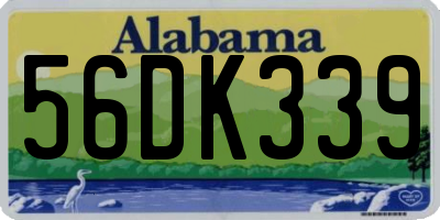 AL license plate 56DK339