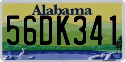 AL license plate 56DK341