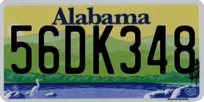 AL license plate 56DK348
