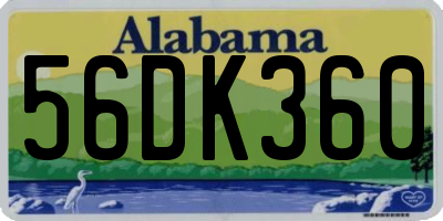 AL license plate 56DK360