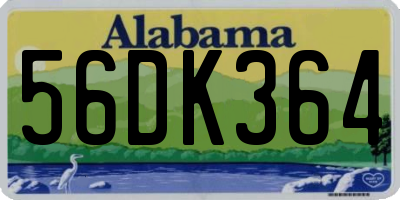 AL license plate 56DK364