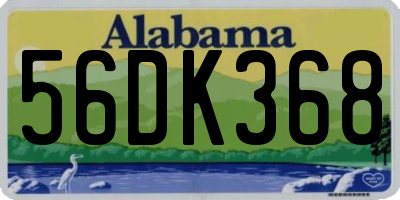 AL license plate 56DK368
