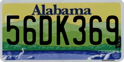 AL license plate 56DK369