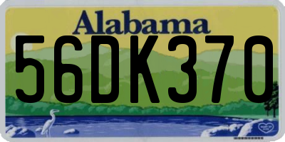 AL license plate 56DK370