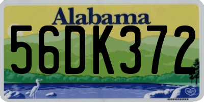 AL license plate 56DK372