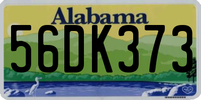 AL license plate 56DK373
