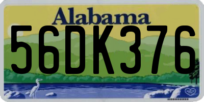 AL license plate 56DK376