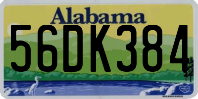 AL license plate 56DK384