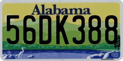 AL license plate 56DK388