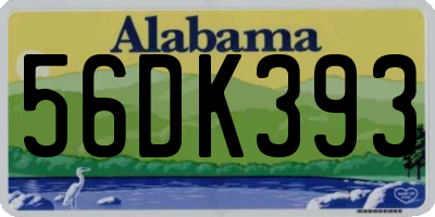 AL license plate 56DK393