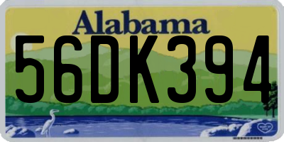 AL license plate 56DK394